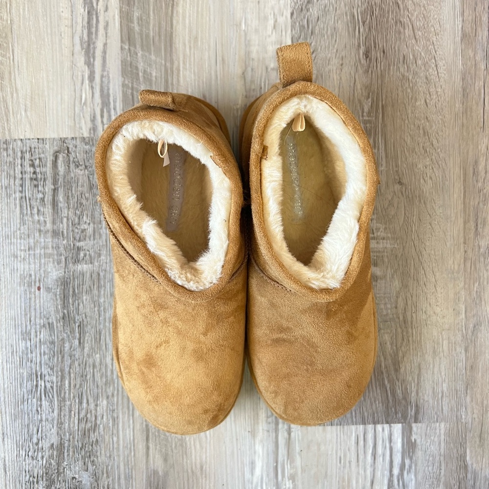 Cozy Tan Suede Ankle Boots